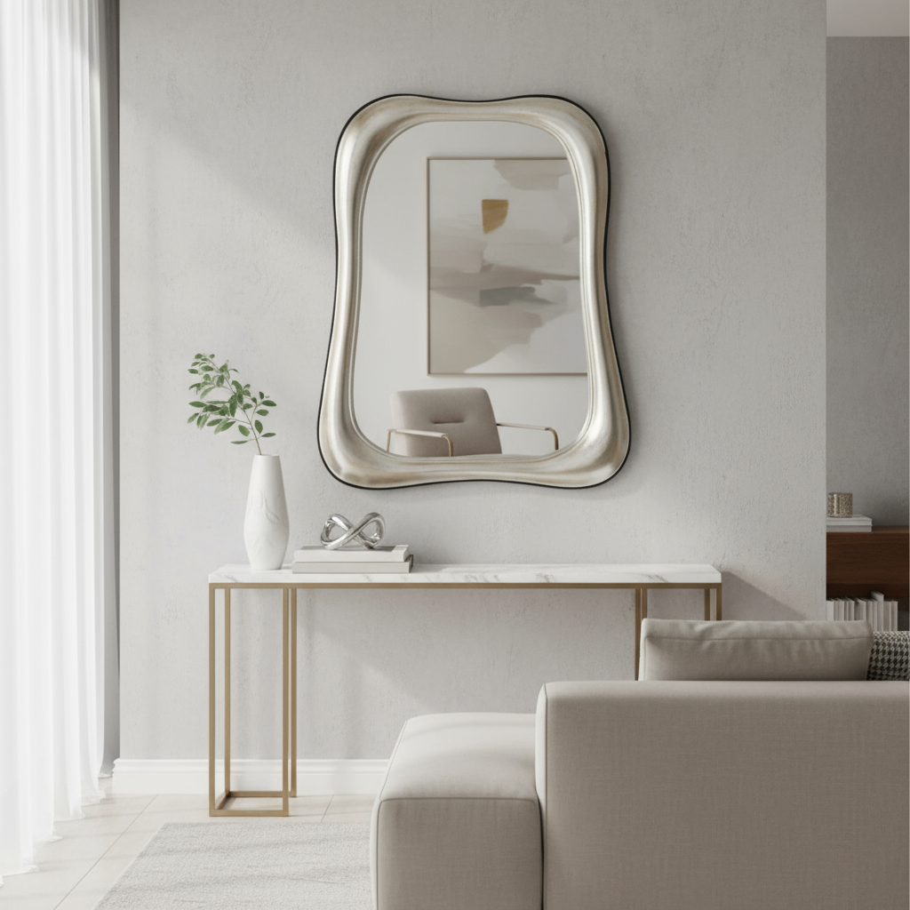 118cm mirror in modern setting