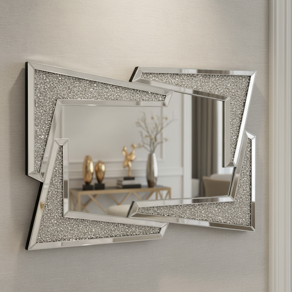 120cm Bijou Mirror in Luxurious Setting
