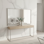 120cm silver mirror in modern setting