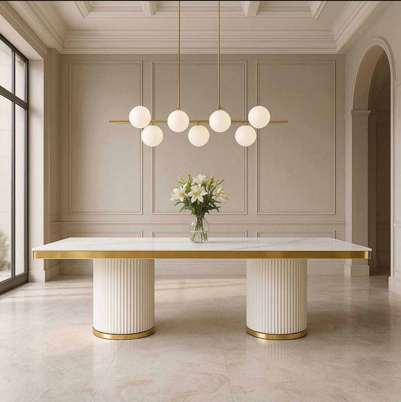 Genevieve Marble Dining Table (200 cm)