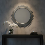 Sunshine Metal Mirror (95 cm) Available in Silver or Gold