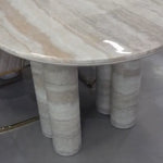 Orvessa Oval Marble Dining Table (200 cm)