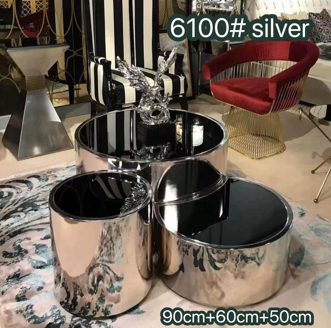 Cosmo Coffee Table Set (3 tables) Available in Gold or Silver