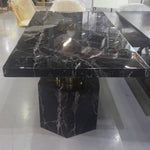 The Grand Majesty Marble Dining Table (220 cm) Black/White