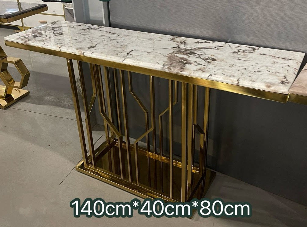 Glade Marble Console/Entryway Table (140 cm)