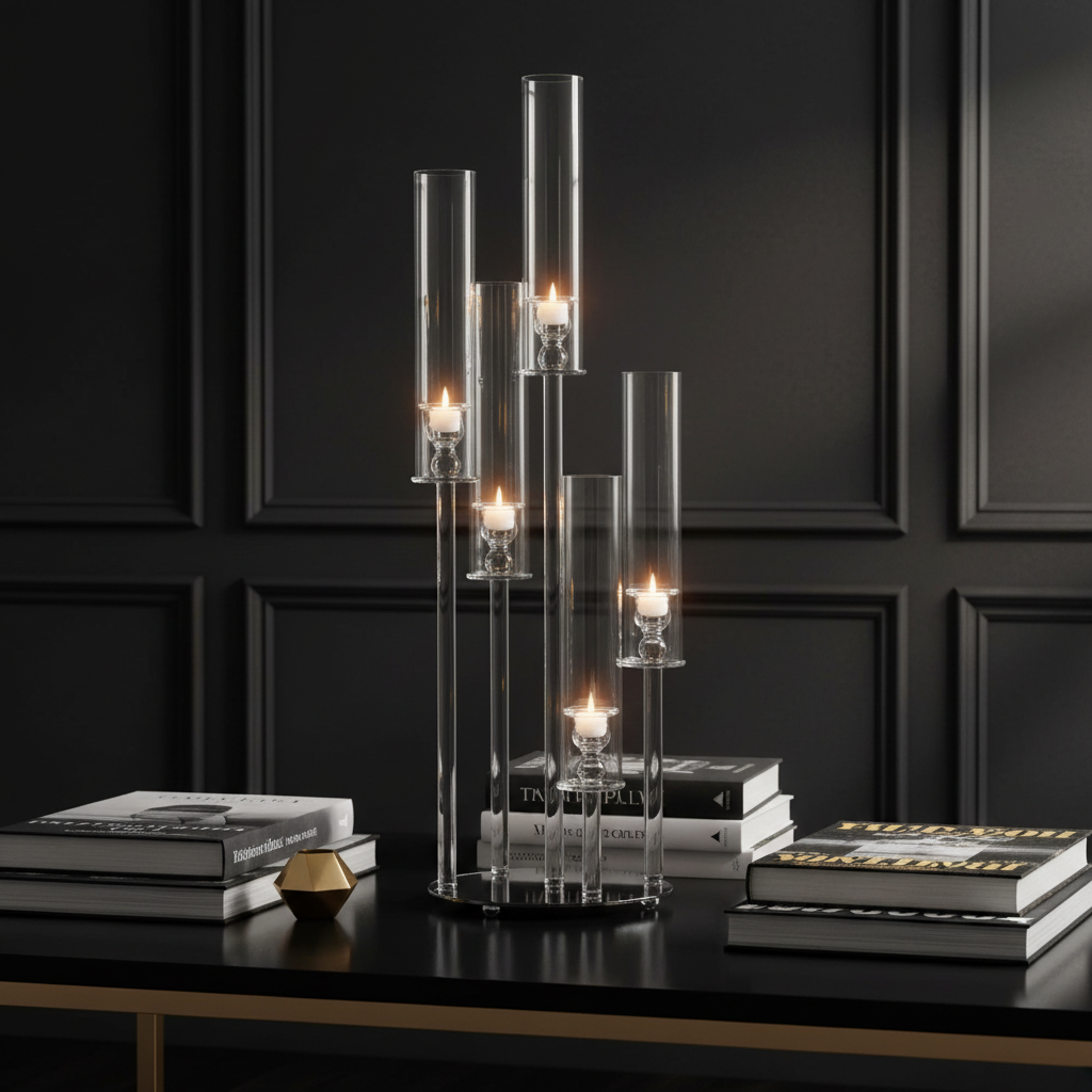 85cm candle holder in luxury setting