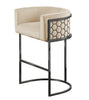 Catherine Velvet Bar Stool (Available in Taupe and Beige)