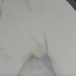 Alexa Glossy Stone and Gold Dining Table (180 cm)