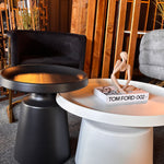 Coco Nesting Coffee Table Set (Black/White) 70/50 cm