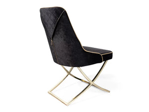 Annabelle Velvet Dining Chair (Available in Black, Beige and Grey)