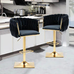 Aisha Velvet Bar Stools (Available in Various Colours)