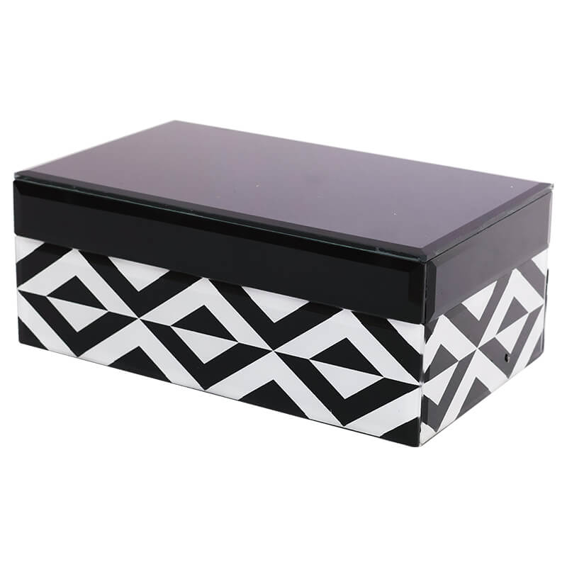 Black/White Jewellery box (20 cm)