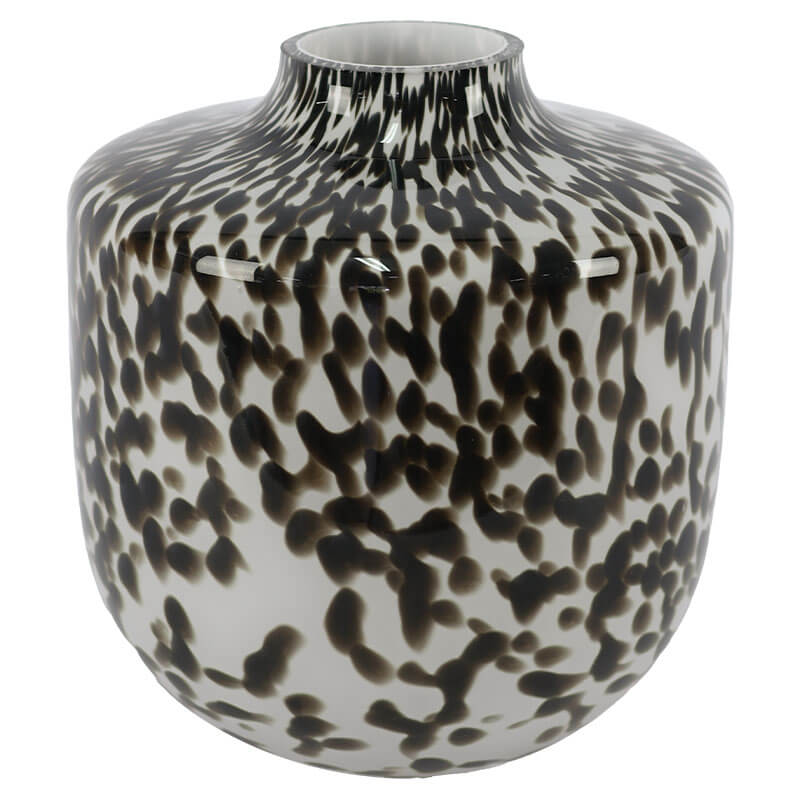 White and Black Vase (22 cm)