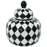 Black/White Ginger Jar (26 cm)
