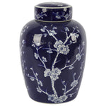 White and Blue Blossom Ginger Jar/Lid (32 cm)