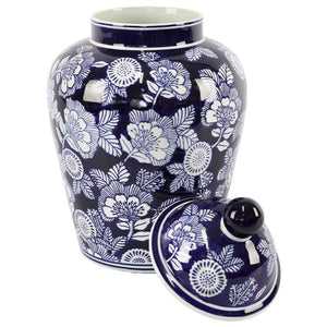 Blue and White Ginger Jar/Lid (35 cm)