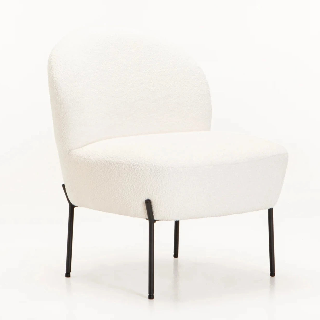 Pearson Boucle Fabric Chair (Available in Grey or Cream)