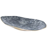 Gold Wavy Metal Bowl/Grey Marble (41 cm)