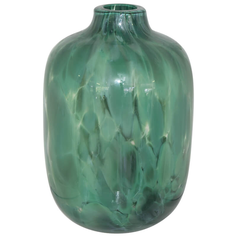Tall Marble Green Vase (24 cm)