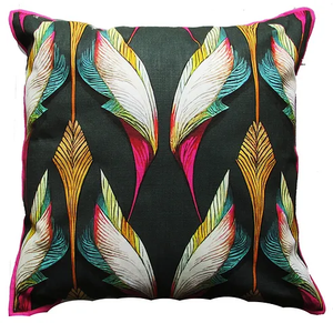 Cerise Flower Cushion - MHF Decor-Delights