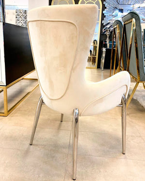 Cole Velvet Dining Chair (Available in Grey and Beige)