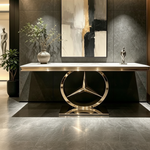 Tristar Marble Console Table (Available in Gold or Silver) 140 cm