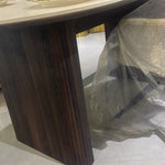 Velmora Dining Table (180 cm) Dark Brown