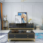 Antonio Glossy TV Stand with matching Coffee table - Combo Deal (Available in Black or White)