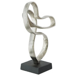 Rough Nickel Ribbon Sculpture (27 cm)