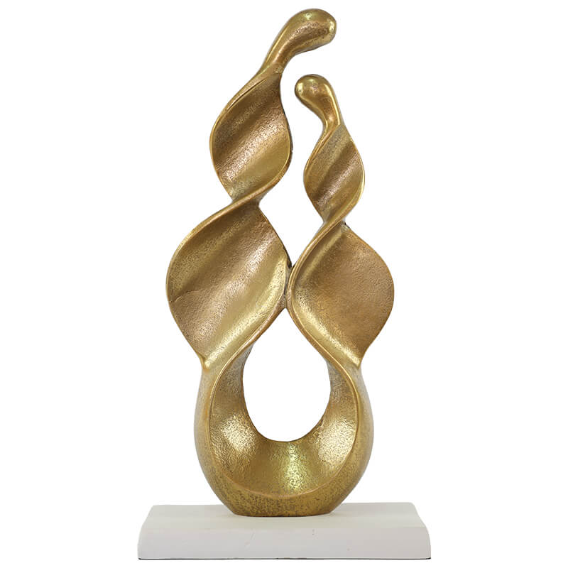 Gold/White Sculpture (45 cm)