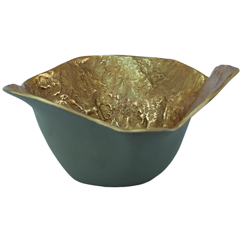 Green/Gold Display Bowl (32 cm)