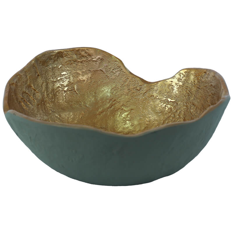 Green/Gold Display Bowl (31 cm)