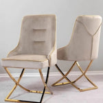 Annabelle Velvet Dining Chair (Available in Black, Beige and Grey)