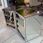 Lebron 3 Drawer Mirror Pedestals (Sold as a set of 2)