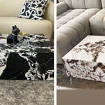 PROMO DEAL - Bianco Calacatta Marble Coffee Table (130 cm) RECEIVE 2 X FREE DECOR DUMMY BOOKS!