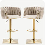 Aisha Velvet Bar Stool (Available in Various Colours)