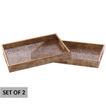 Gold Zini Tray (40/35 cm) Set of 2