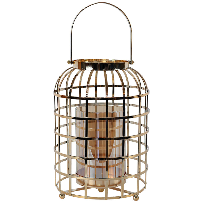 Gold Cage Lantern (28 cm)