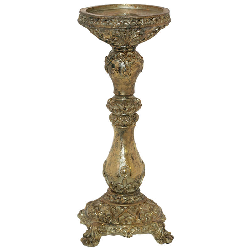 Gold Antique Candle Holder (25 cm)