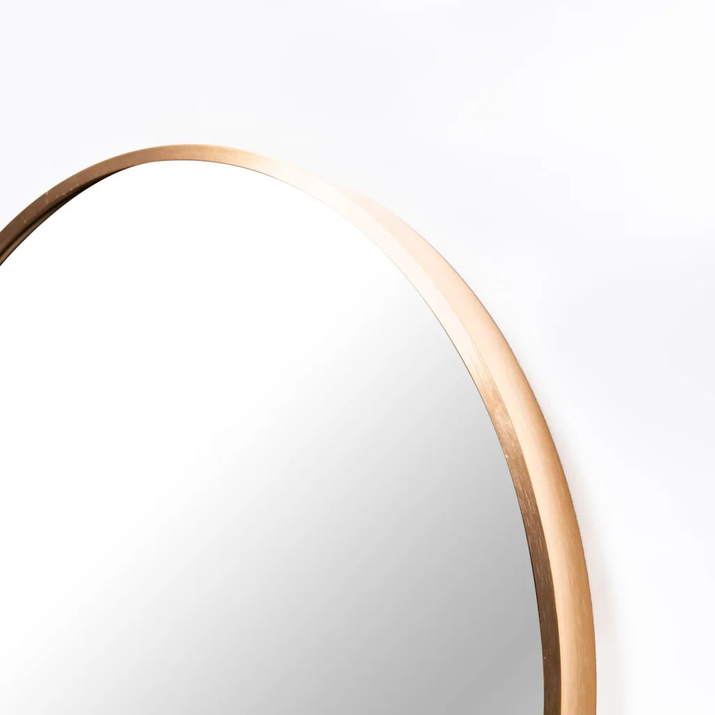 Round Alum. Mirror (80 cm) Available in Gold, Silver or Black