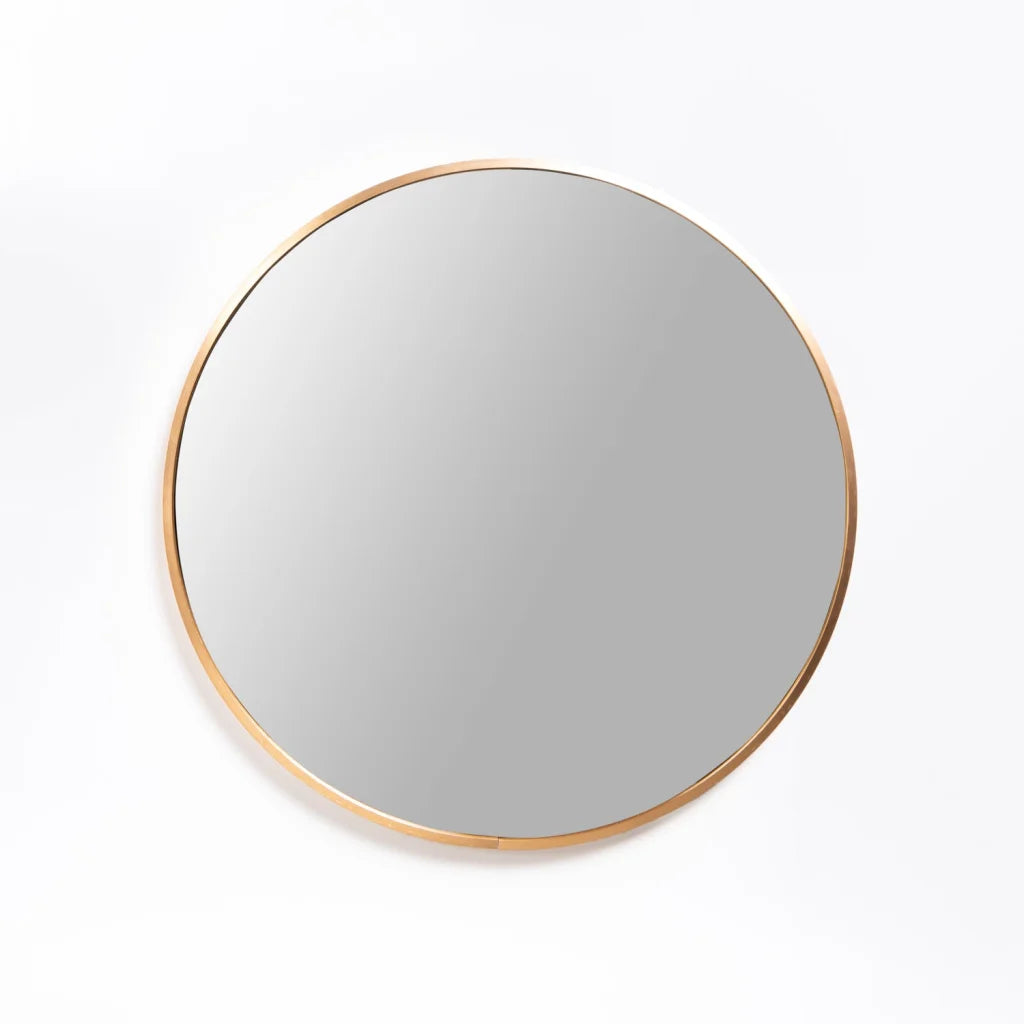 Round Alum. Mirror (80 cm) Available in Gold, Silver or Black