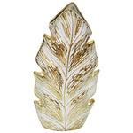 Leaf Vase (White/Gold) 37 cm