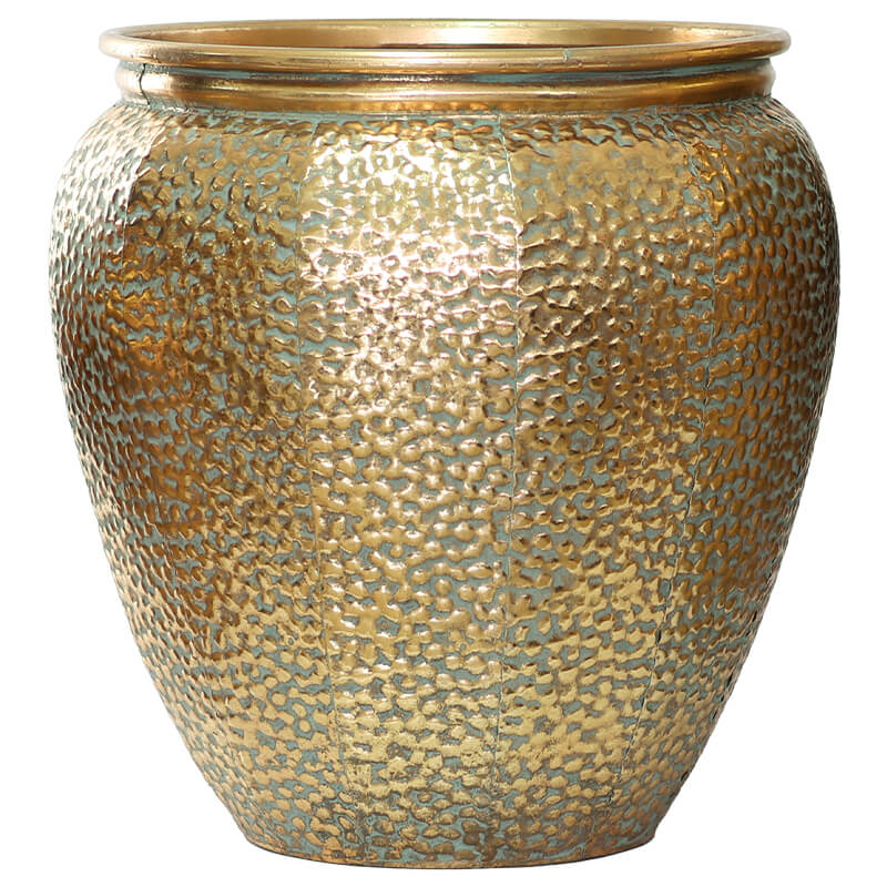 Gold Spek Pot (48 H x 47 D cm)