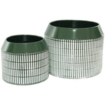 Green White Vase (30 cm)