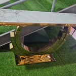 Floyd Marble top Console (140 cm) Available in Gold or Silver