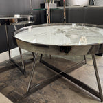 Scarlett Gunmetal Coffee table with matching Side Table (80/50 cm)