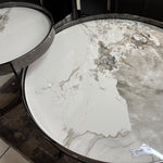 Scarlett Gunmetal Coffee table with matching Side Table (80/50 cm)