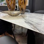 The Luxeon Tempered perspex Glass Leg Dining Table (180 cm)