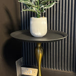 Spiro Side Table (Black/Gold) 55 cm