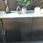 Hanso Lux Marble Sideboard (150 cm) Available in Off White/Gold or Dark Grey/Silver